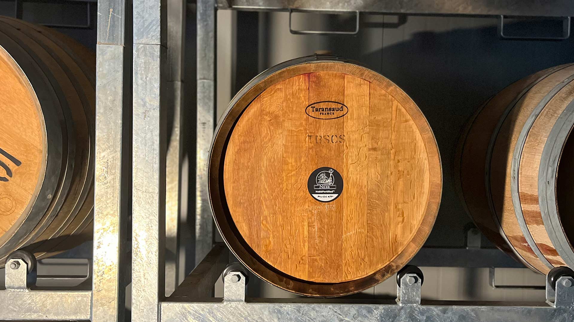 Large wine barrels